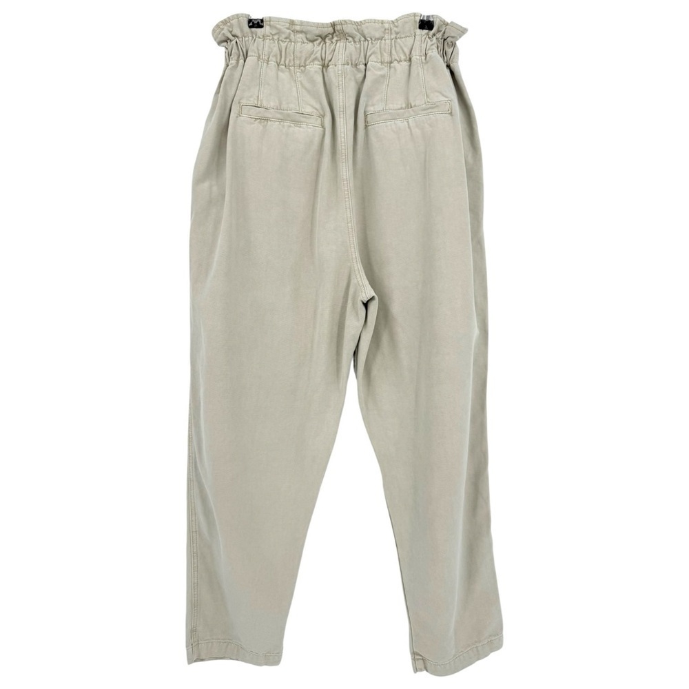 Free People Margate Beige High Waist Pleated Trouser Pants Size M - Picture 5 of 13